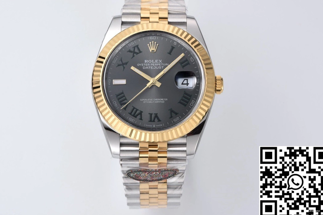 Wimbledon M126333-0020 Datejust Rolex Clean Factory Dial Grey 1205